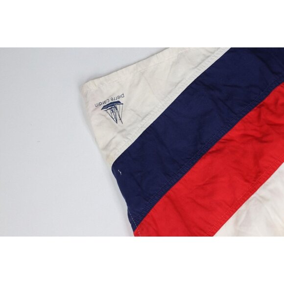 Vintage 90s Pierre Cardin Mens Large Distressed Spell Out Sailing Lined Shorts - Picture 5 of 13